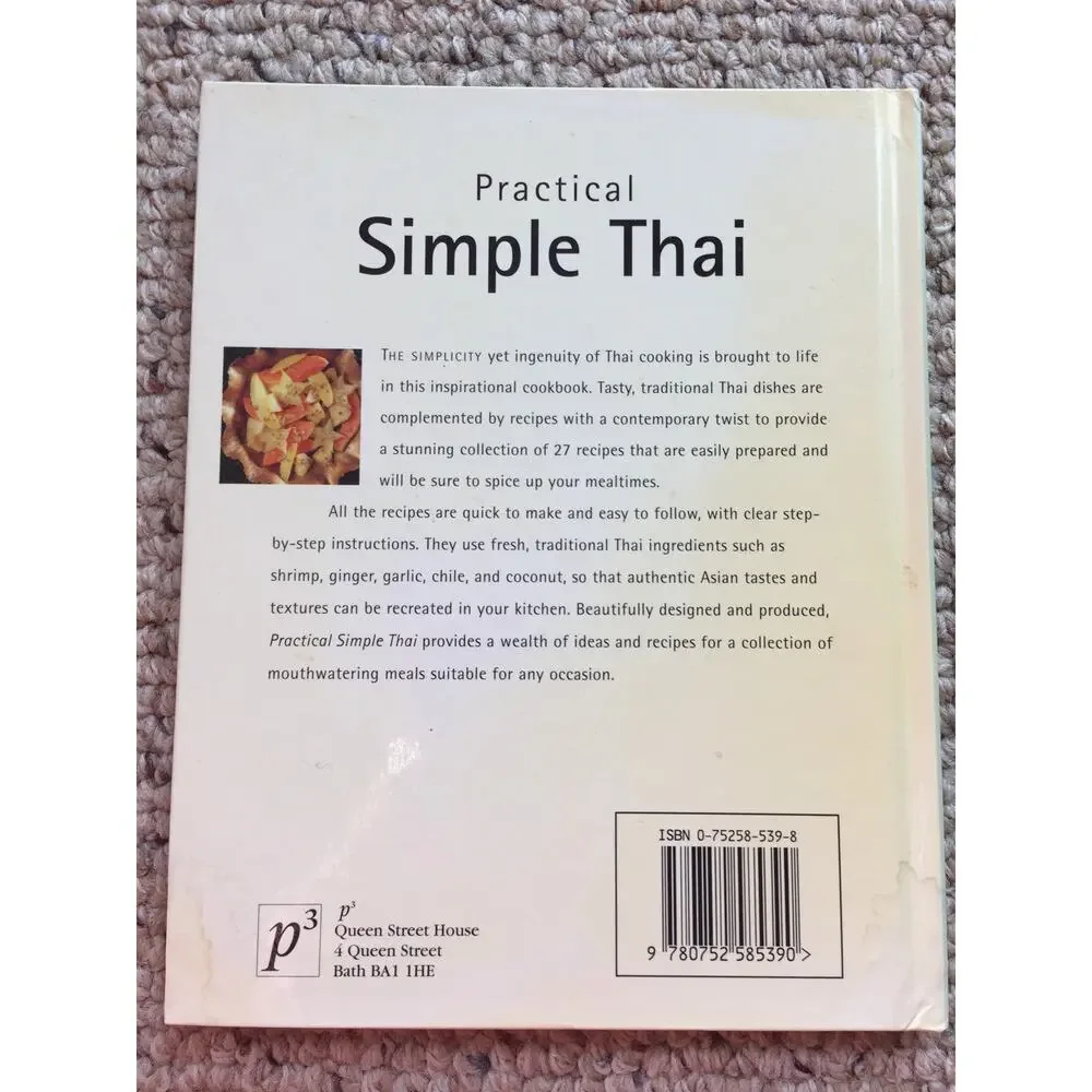 Thai Cooking PRACTICAL SIMPLE THAI Recipes Illustrated Collectible Cookbook